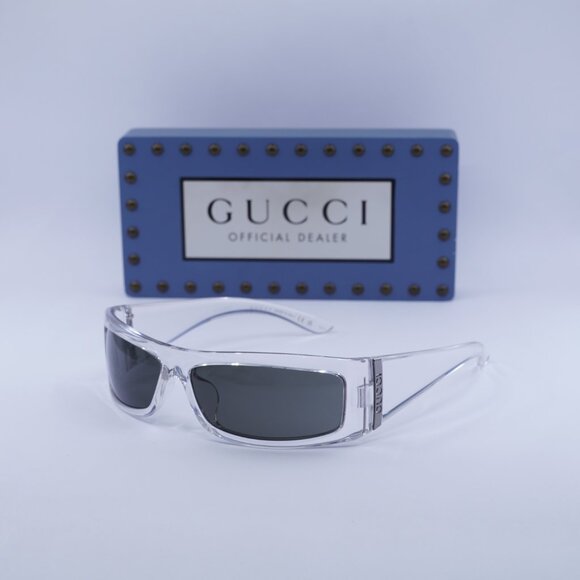 Final Price! Gucci GG1492SA 002 Transparent/Grey Sunglasses - Picture 5 of 12